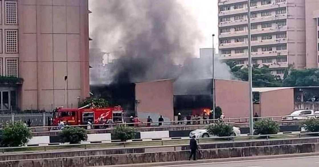 Federal Secretariat in Abuja Catches Fire Federal Secretariat in Abuja Catches Fire