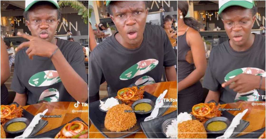 Photo of Ghanaian man at a restaurant