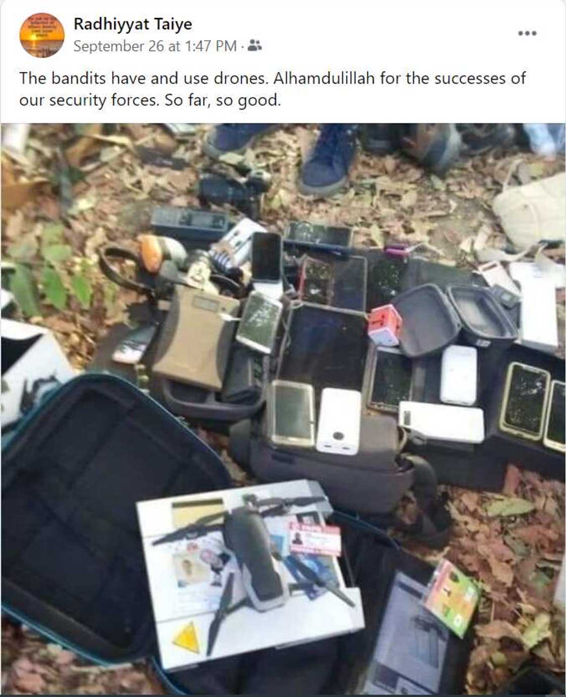 Fact-check: Picture depicting bandits using drones not from Nigeria Fact-check: Picture depicting bandits using drones not from Nigeria