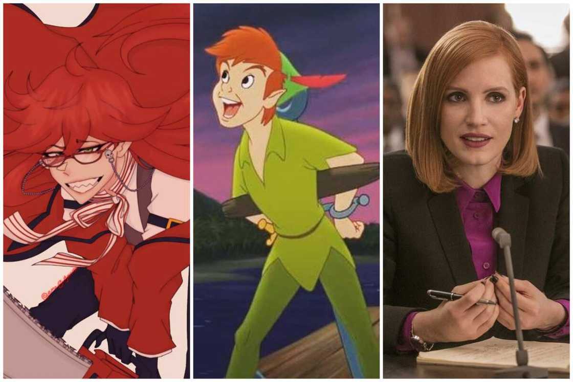 Red headed characters