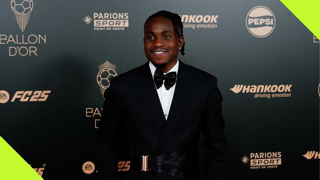 Ademola Lookman at the Ballon d'Or ceremony Ademola Lookman at the Ballon d'Or ceremony
