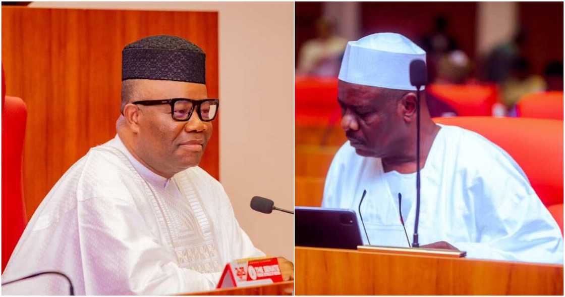 Sen. Muhammad Ali Ndume, Godswill Akpabio, Senate Sen. Muhammad Ali Ndume, Godswill Akpabio, Senate