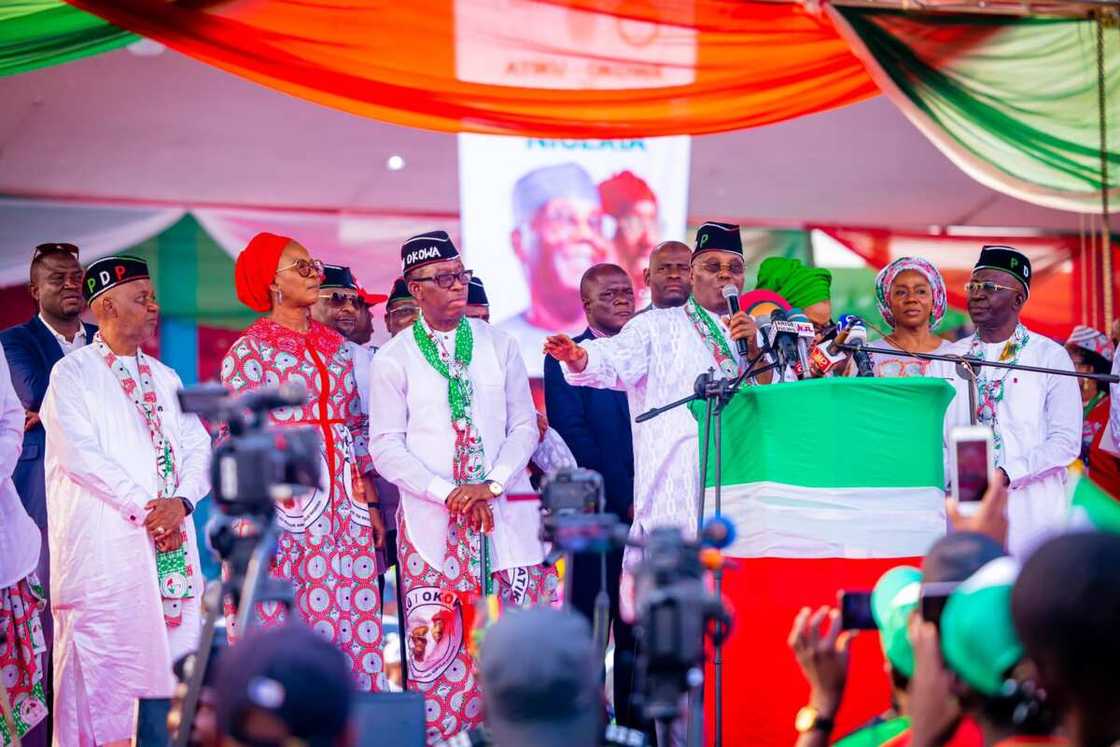 Governor Nyesom Wike’s camp, Cross River PDP governorship candidate, Senator Sandy Onor, Atiku Abubakar’s rally in Calabar Governor Nyesom Wike’s camp, Cross River PDP governorship candidate, Senator Sandy Onor, Atiku Abubakar’s rally in Calabar