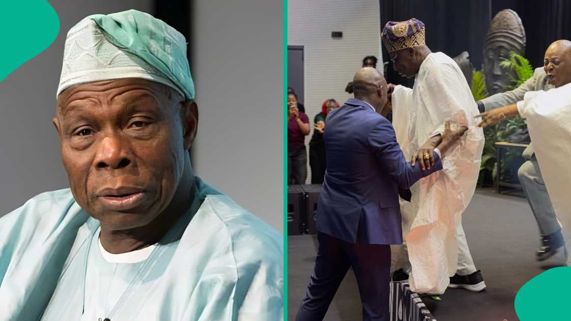 Video of Olusegun Obasanjo jumping off stage at Charly Boy's memoir surfaces