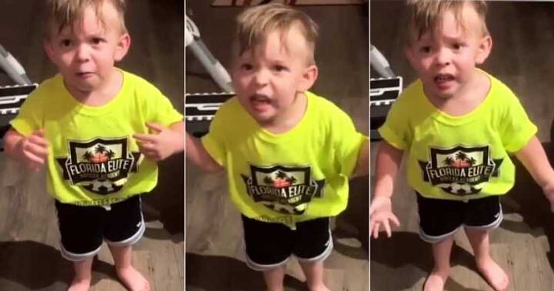 Little boy complains to dad about mum, no kiss Little boy complains to dad about mum, no kiss