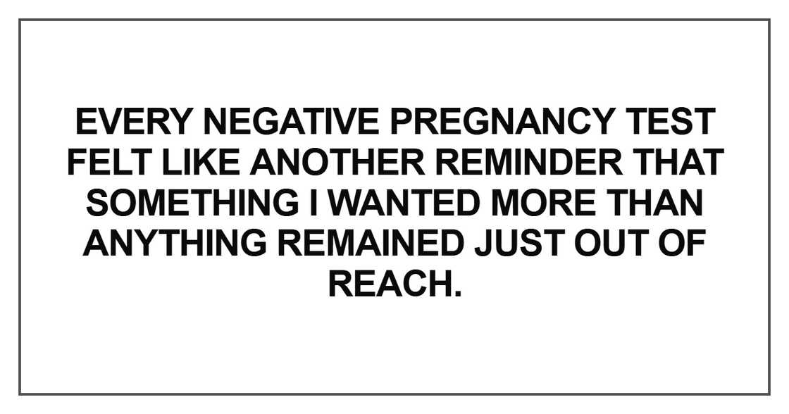 Every negative pregnancy test