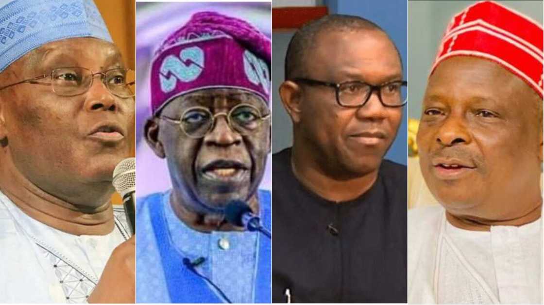 Atiku, Tinubu, Peter Obi, Kwankwaso Atiku, Tinubu, Peter Obi, Kwankwaso