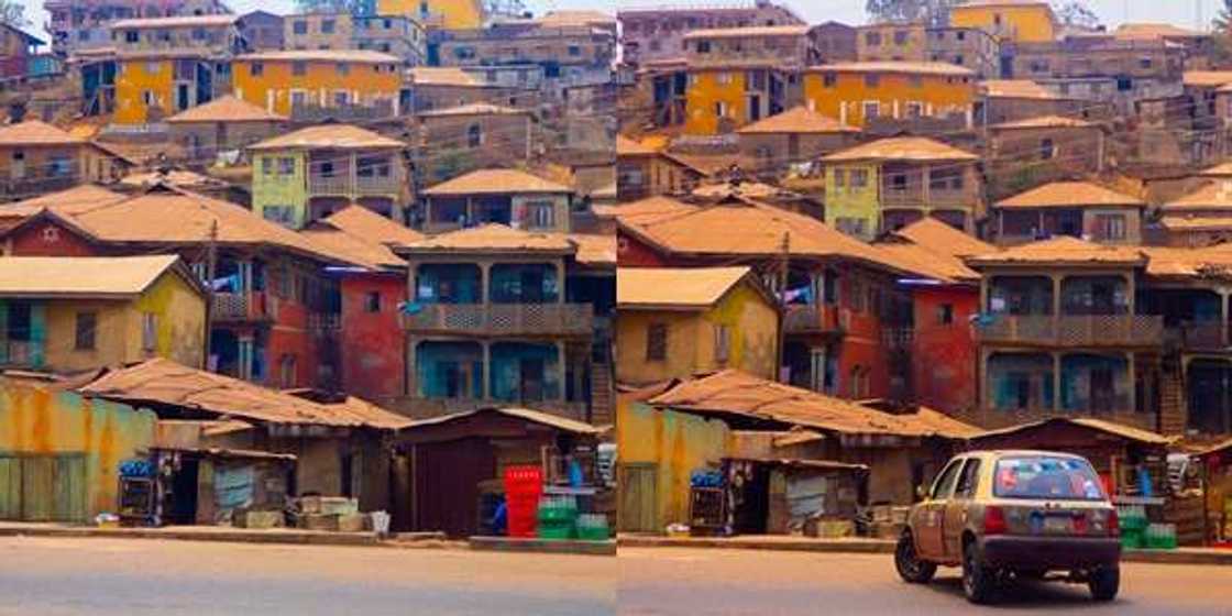 Of rust and gold: Man captures beautiful roofs of Ibadan buildings in viral photos Of rust and gold: Man captures beautiful roofs of Ibadan buildings in viral photos