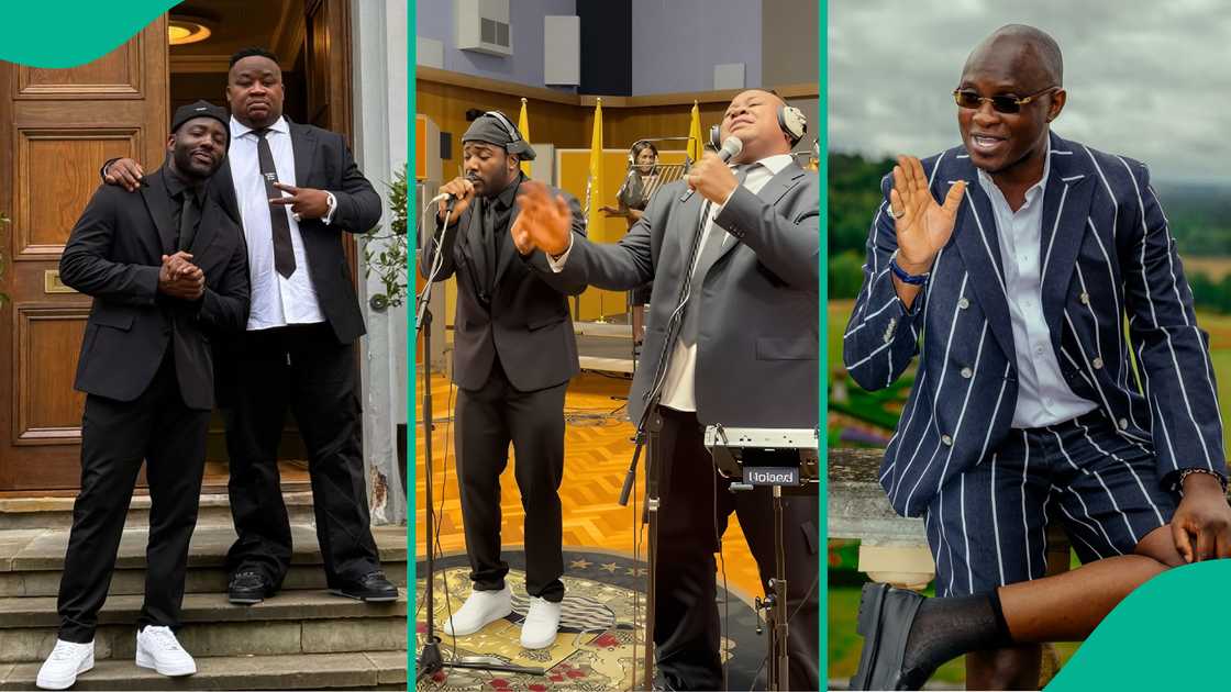 Cubana CP appeacites pastor Tobi as he records new jam with Zoro. Cubana CP appeacites pastor Tobi as he records new jam with Zoro.