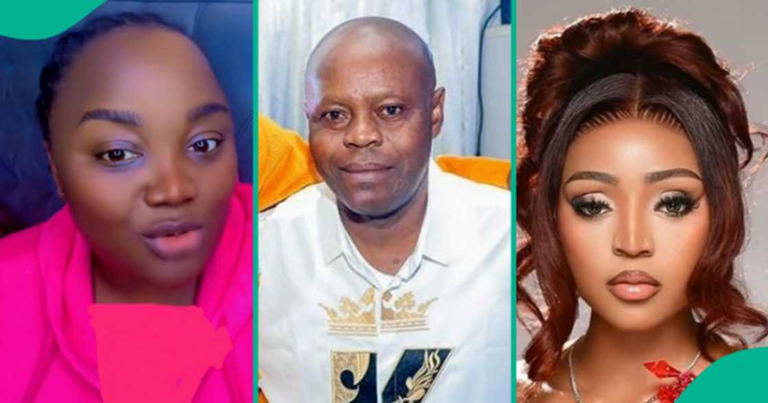 Lady posts old phone call of Regina Daniels' father disclosing her real age.