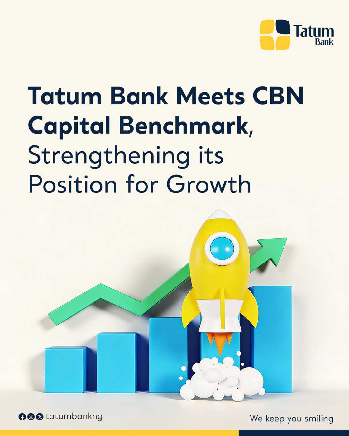 Tatum Bank Meets CBN Recapitalization Milestone, Strengthening Position for Growth Tatum Bank Meets CBN Recapitalization Milestone, Strengthening Position for Growth