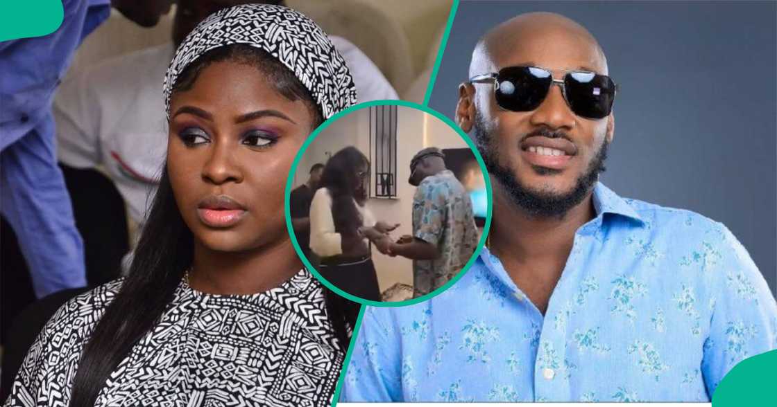 2baba proposes love to Natasha Osawaru, set to marry her.