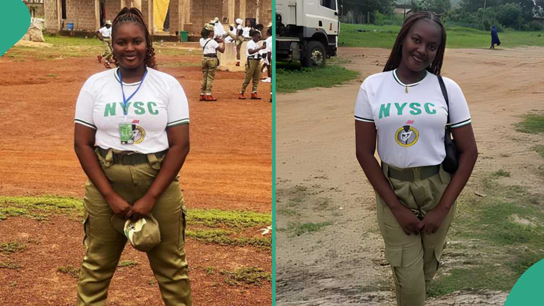 Chubby lady's transformation after going for her NYSC causes stir online