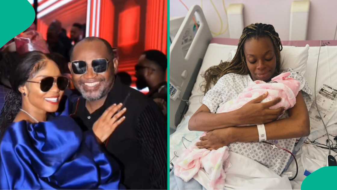 Iyabo Ojo's boyfriend Paulo Okoye's daughter welcomes child. Iyabo Ojo's boyfriend Paulo Okoye's daughter welcomes child.