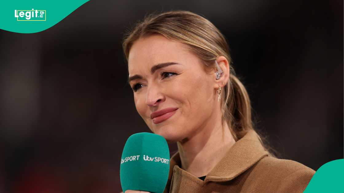 Laura Woods, England, Ghana, St Mary's Stadium, Southampton, Ian Wright, Anita Asante. Laura Woods, England, Ghana, St Mary's Stadium, Southampton, Ian Wright, Anita Asante.