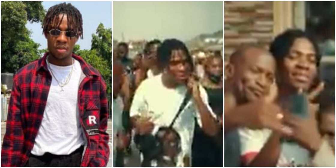 Joeboy takes a trip down memory lane as he visits community where he spent his childhood Joeboy takes a trip down memory lane as he visits community where he spent his childhood