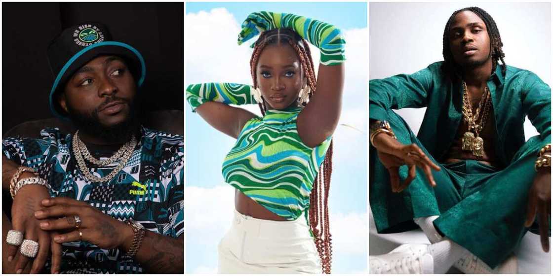 Davido, Davido's new artist Morravey, Davido's new signee Logos Olori