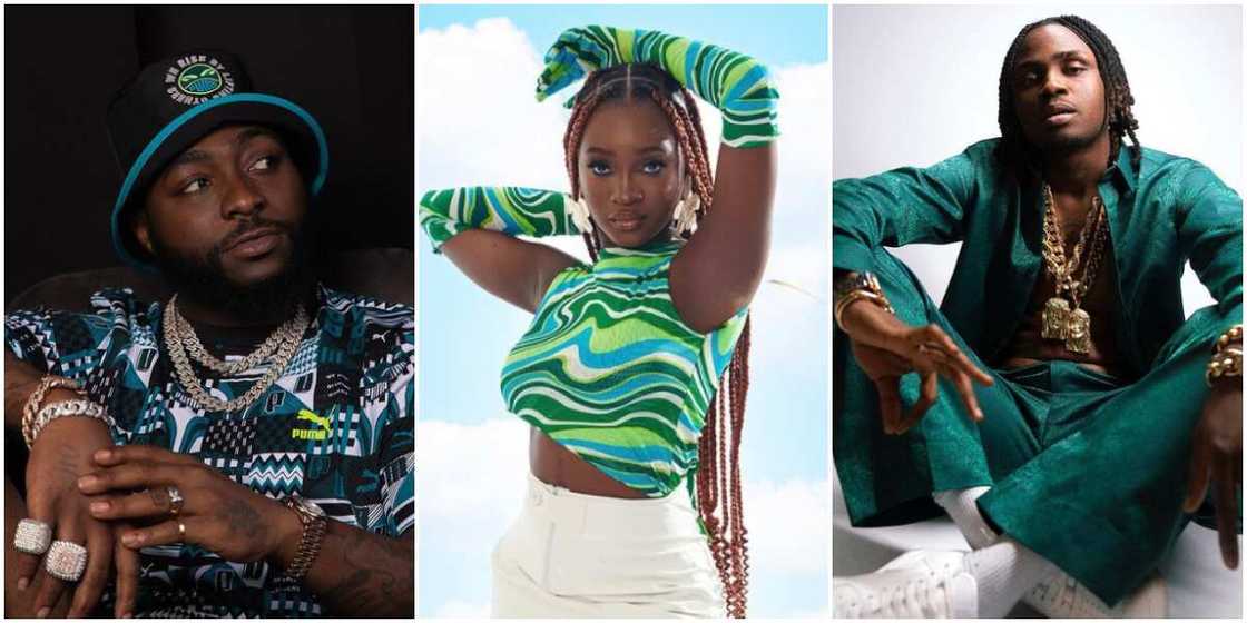 Davido, Davido's new artist Morravey, Davido's new signee Logos Olori Davido, Davido's new artist Morravey, Davido's new signee Logos Olori