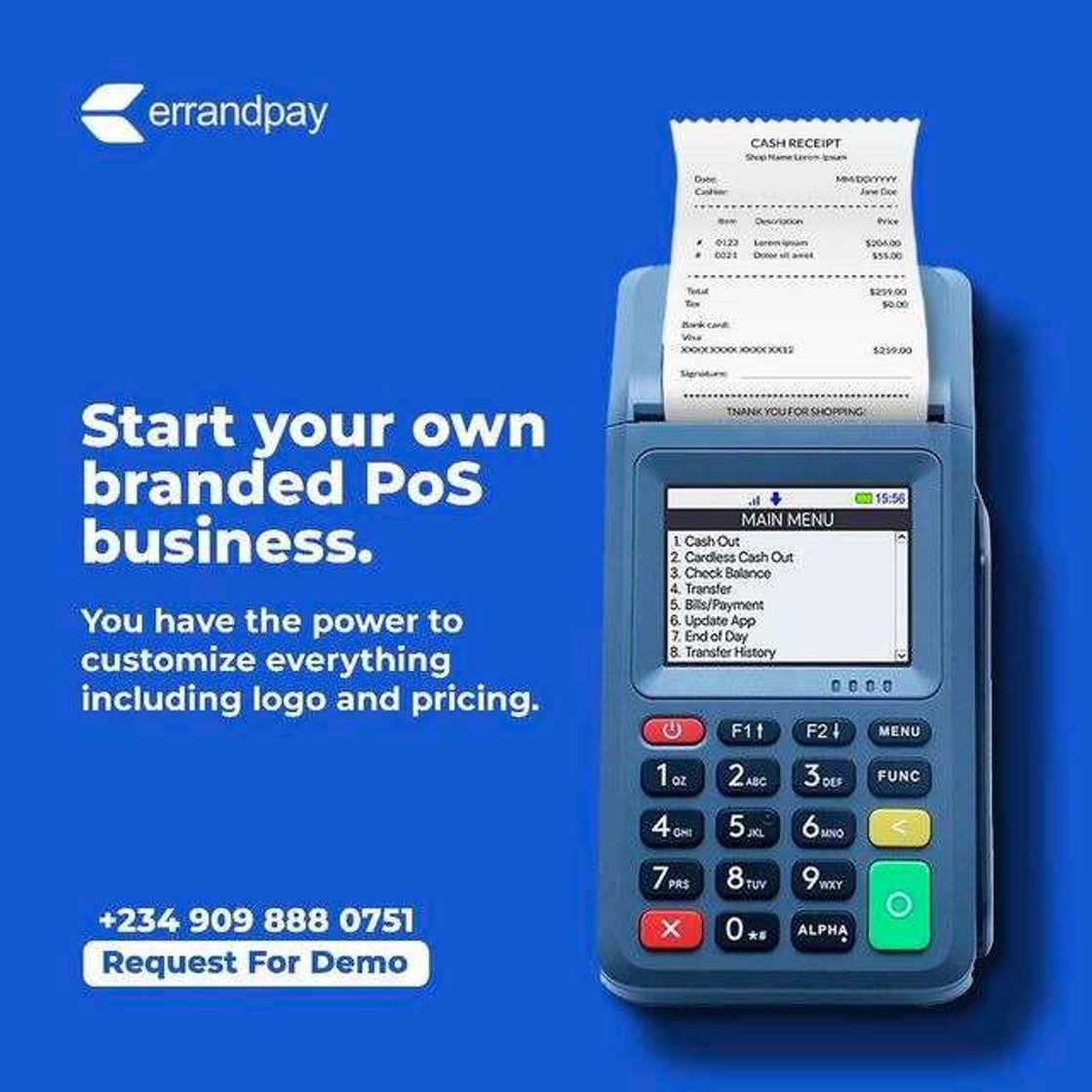 Democratizing Digital Payments: How ErrandPay Provides Low-Cost POS Solutions for MFBs and Fintech Founders Democratizing Digital Payments: How ErrandPay Provides Low-Cost POS Solutions for MFBs and Fintech Founders