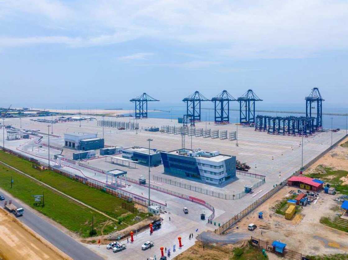 The Lekki deep seaport boats of first class infrastructure