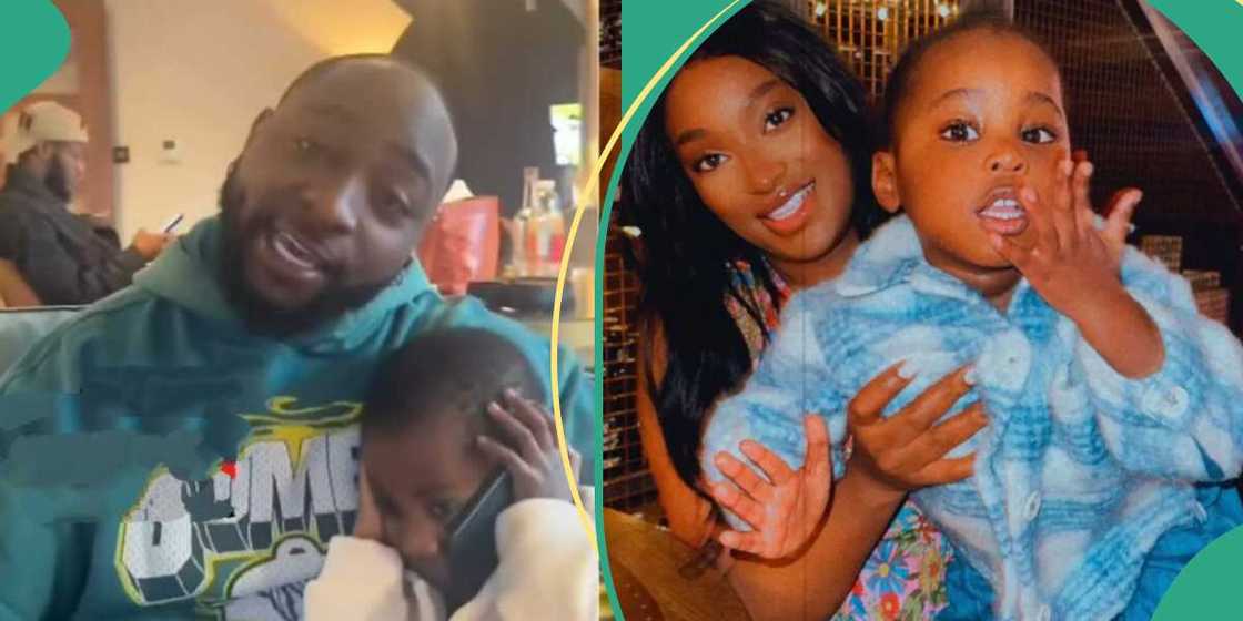 Rare video of Davido hanging out with his son Dawson creates a stir online. Rare video of Davido hanging out with his son Dawson creates a stir online.