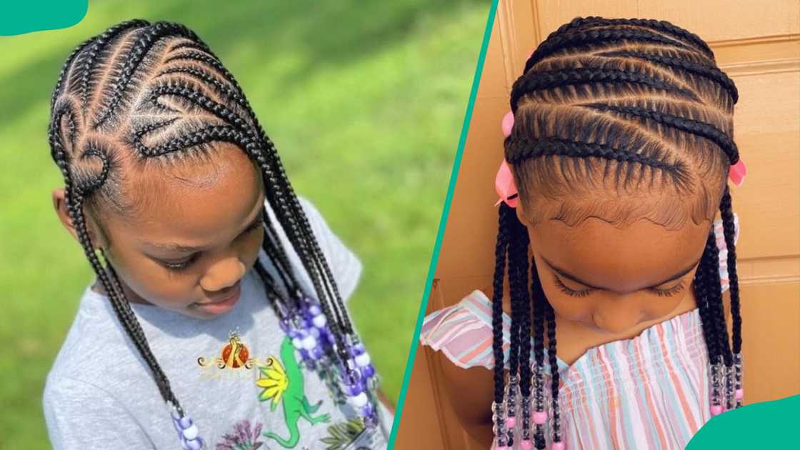 Girls wearing Uniquely crafted cornrows Girls wearing Uniquely crafted cornrows