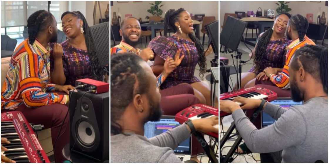 BBNaija's Teddy A and Bambam BBNaija's Teddy A and Bambam