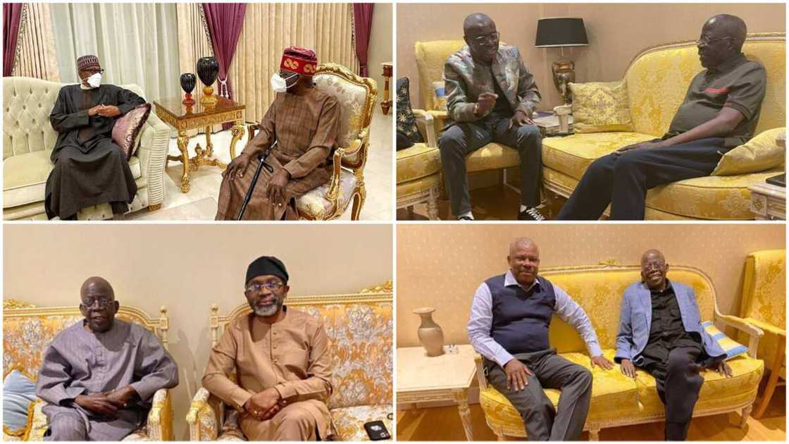 Roll Call: Buhari, Sanwo-Olu, Gbababiamila, Amosun, and Other Politicians Who Have Visited Tinubu in London