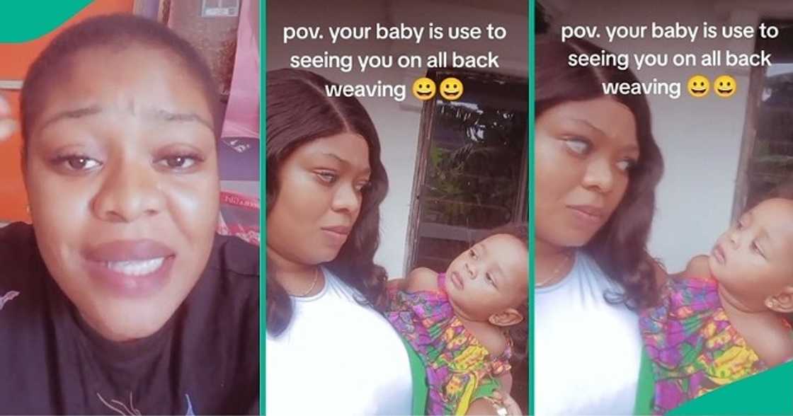 Mum shared daughter's reaction to seeing her on wig Mum shared daughter's reaction to seeing her on wig