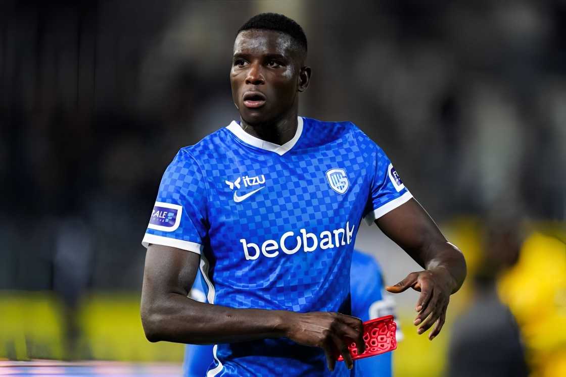 Paul Ebere Onuachu at the Stade du Pays in Charleroi, Belgium. Paul Ebere Onuachu at the Stade du Pays in Charleroi, Belgium.