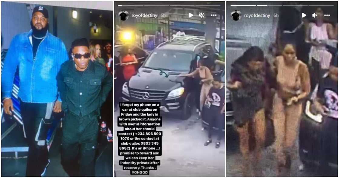 Wizkid's bodyguard Roy loses phone to slay queen