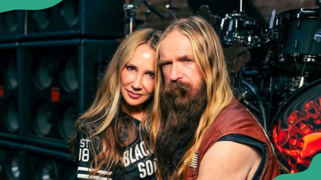 Zakk and Barbaranne Wylde pose for a photo Zakk and Barbaranne Wylde pose for a photo
