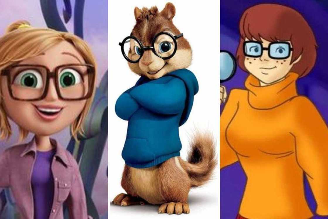 Funny characters with glasses Funny characters with glasses