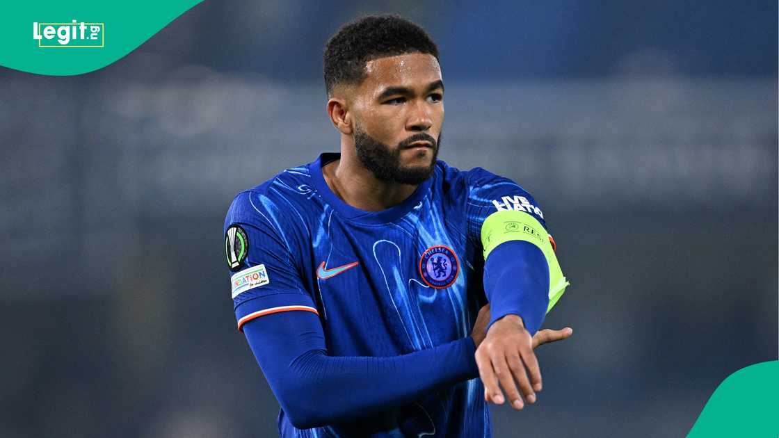 Reece James, Chelsea, Legia Warsaw, Stamford Bridge, London, England, UEFA Europa Conference League. Reece James, Chelsea, Legia Warsaw, Stamford Bridge, London, England, UEFA Europa Conference League.