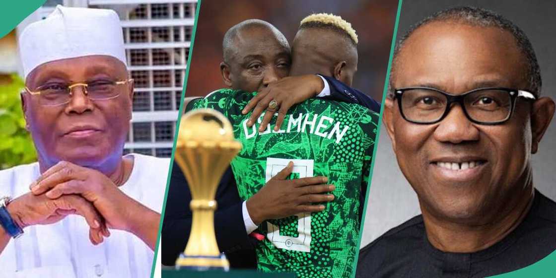 Peter Obi, Atiku, Super Eagles, AFCON Peter Obi, Atiku, Super Eagles, AFCON