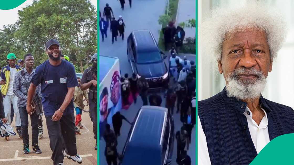 Seyi Tinubu's security convoy video trends
