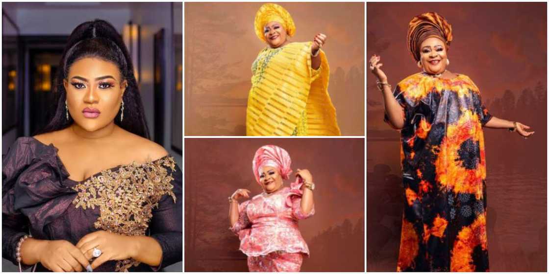 Nkechi Blessing mourns late mum. Nkechi Blessing mourns late mum.