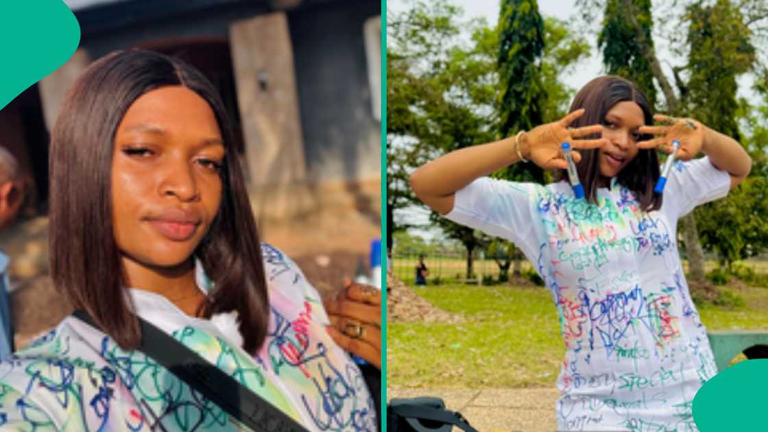 A Nigerian lady has shares how she graduated from the university after seven years.