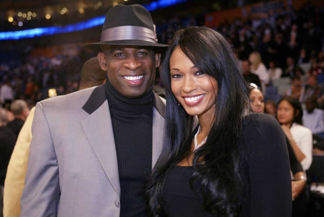 Deion Sanders and Pilar in New Orleans, Louisiana.