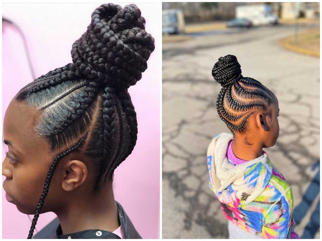 Braided bun Braided bun