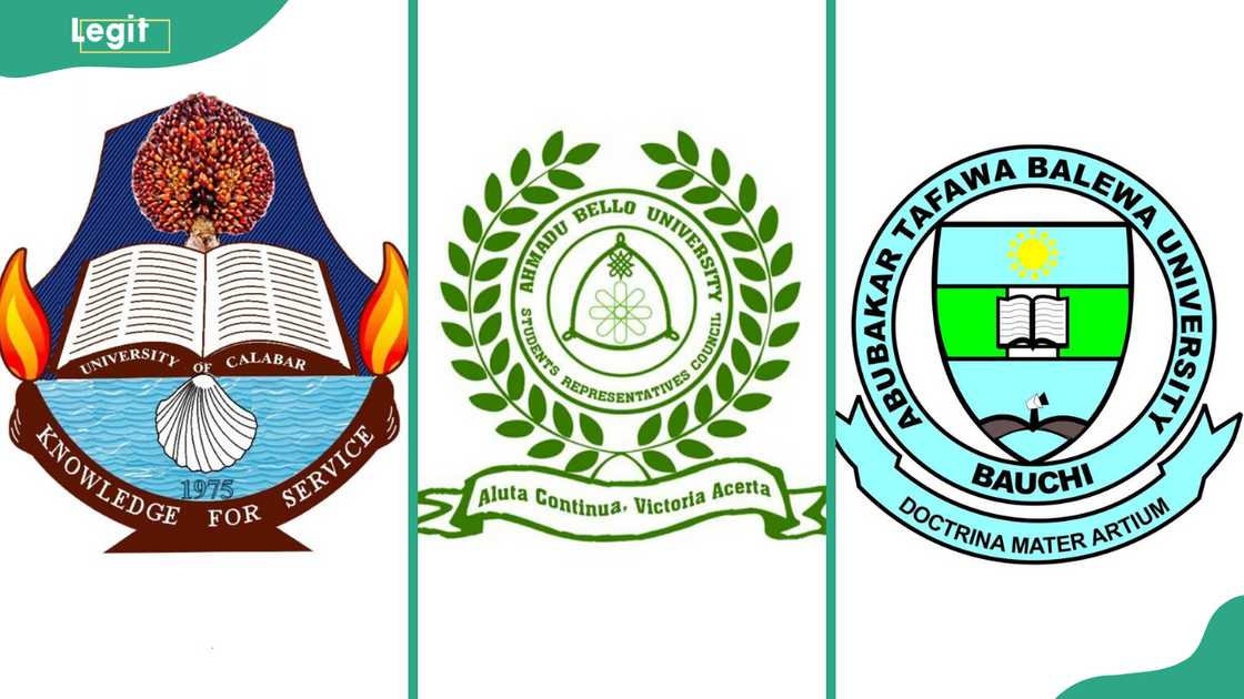 University of Calabar, Ahmadu Bello University and Abubakar Tafawa Balewa University logo
