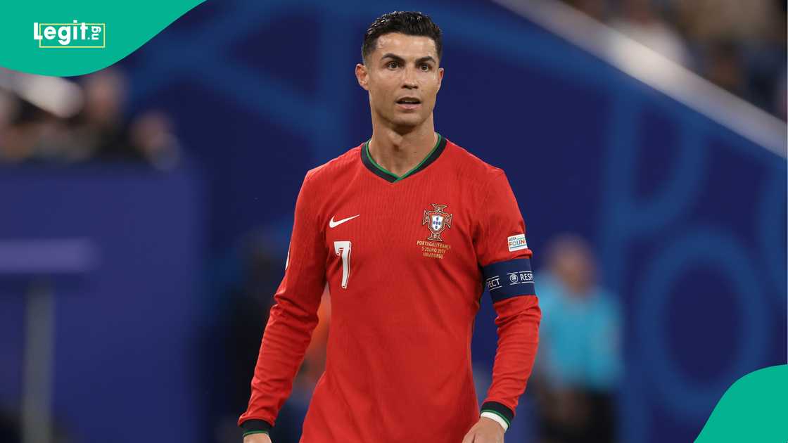 Cristiano Ronaldo, Portugal, France, Euro 2024, Volksparkstadion, Hamburg, Germany.