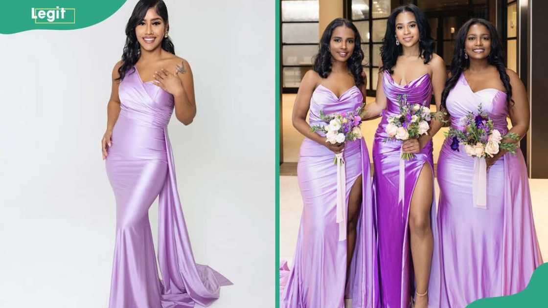 shades of lavender gown