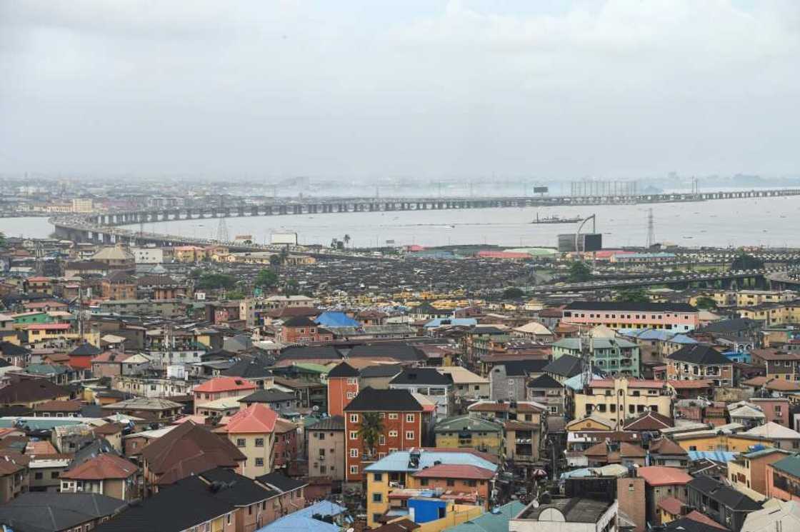 Lagos is built around a lagoon, whose three bridges are notorious chokepoints for traffic Lagos is built around a lagoon, whose three bridges are notorious chokepoints for traffic