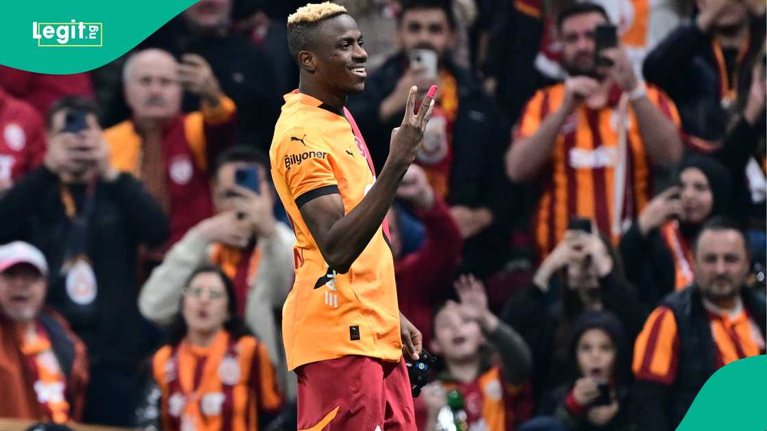 Victor Osimhen, Galatasaray, Net Global Sivasspor, Rams Park, Istanbul, Turkiye, Super Lig. Victor Osimhen, Galatasaray, Net Global Sivasspor, Rams Park, Istanbul, Turkiye, Super Lig.