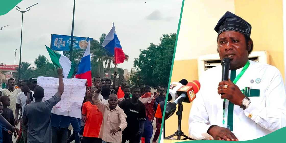 Security expert, Ademario Emmanuel sheds light on Russian flags raised during hardship protest