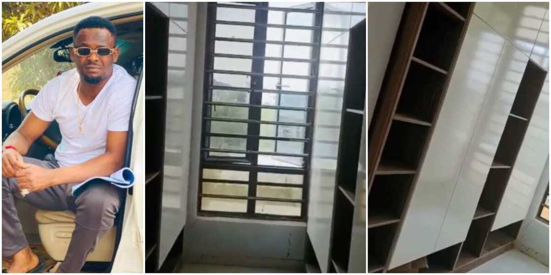 Me wey my clothes no pass 10: Actor Zubby Michael shows off huge closet in his Lagos home Me wey my clothes no pass 10: Actor Zubby Michael shows off huge closet in his Lagos home