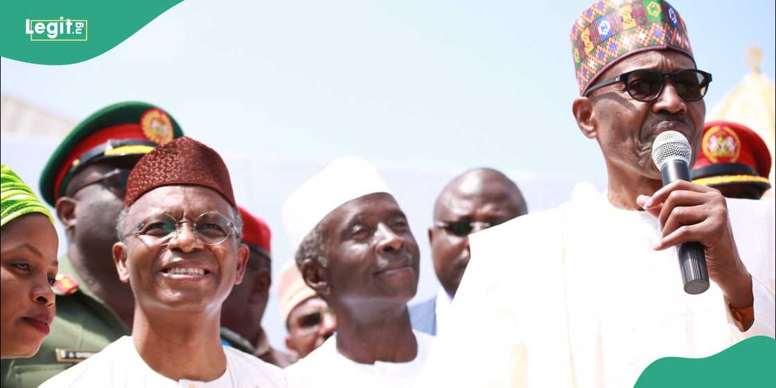 Former President Buhari and Nasir El-Rufai Former President Buhari and Nasir El-Rufai