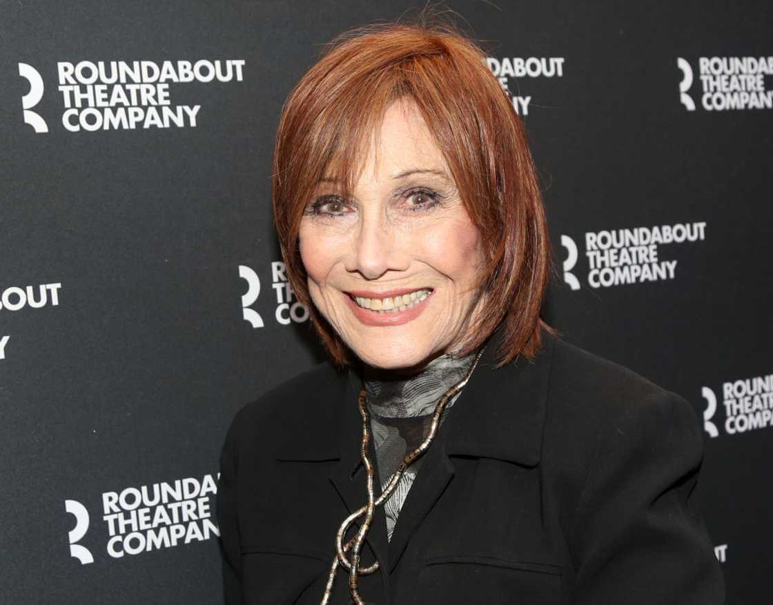 Michele Lee poses at Roundabout American Airlines Theatre in New York City