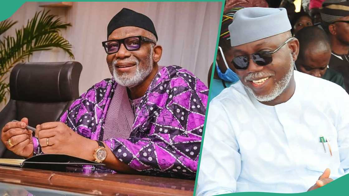 Late former governor Akeredolu and Luck Aiyedatiwa Late former governor Akeredolu and Luck Aiyedatiwa